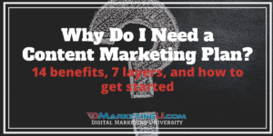 Why do I need a Content Marketing Plan?